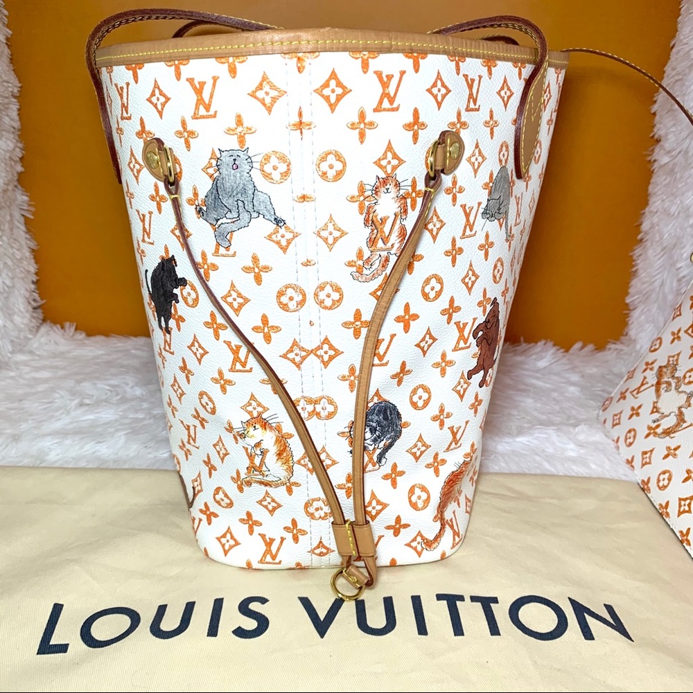 โSOLDโ Louis Vuitton Catogram Neverfull MM bag - Picture 5 of 12